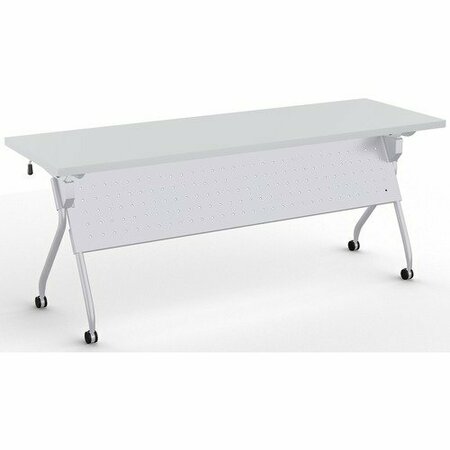 SPECIAL-T Table, FlipNest, Transform2, 72inx24inx30in, Light Gray/Silver SCTTRNF22472SLG